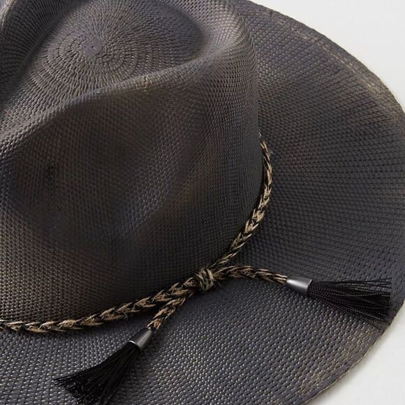Free People x Peter Grimm Levon Distressed Straw Hat - Picture 7 of 8